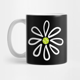 Tennis shirts, Flower Daisy Tennis Center Mug